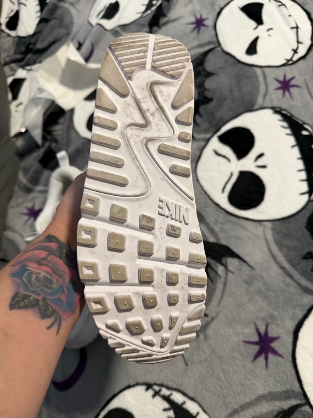Nike White and Tan Accent Women’s Sneakers